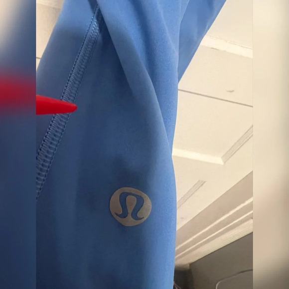 Lululemon Base Pace High-Rise Crop Blue Leggings Size 4 - Picture 2 of 4